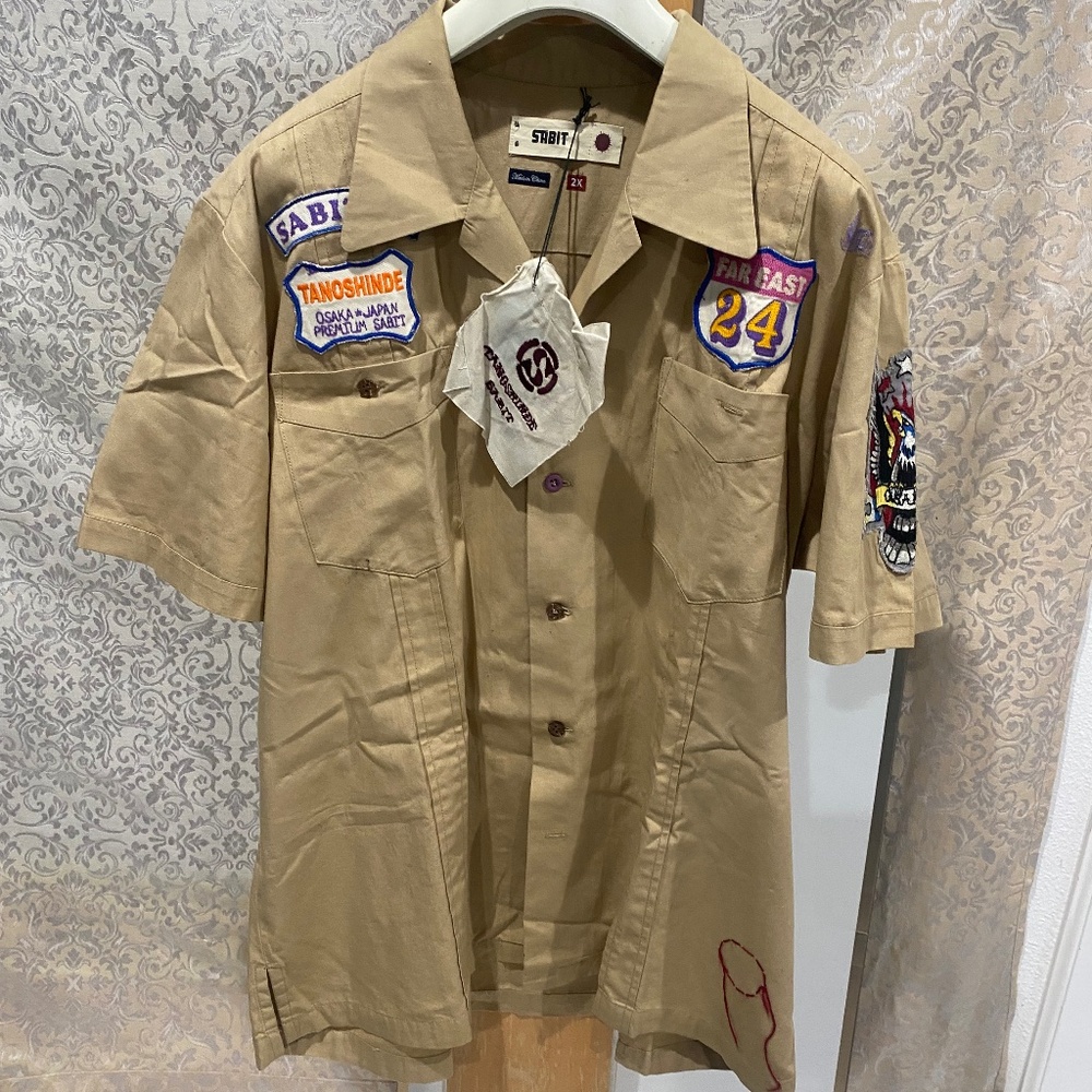 SABIT Vintage TANOSHINDE Crew Shirt Sz 2X